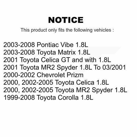 Mpulse Engine Variable Valve Timing VVT Solenoid For Toyota Corolla Matrix Pontiac Vibe MR2 SEN-2VTS0003